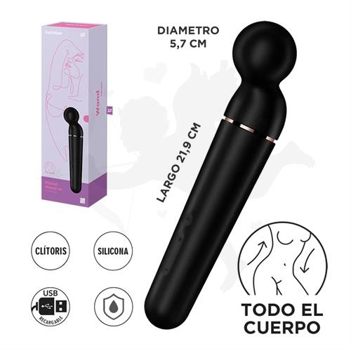 Planet Wand-er black + rosegold  Vibrador potente con mas de 60 modos de vibracion